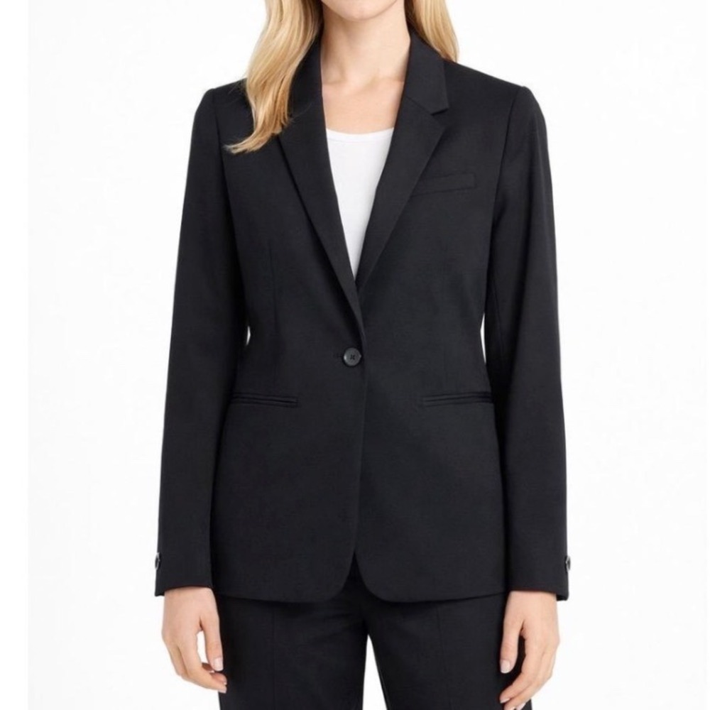 Everlane The Modern Blazer 100% Wool Black Classic Blazer Women's Size 4